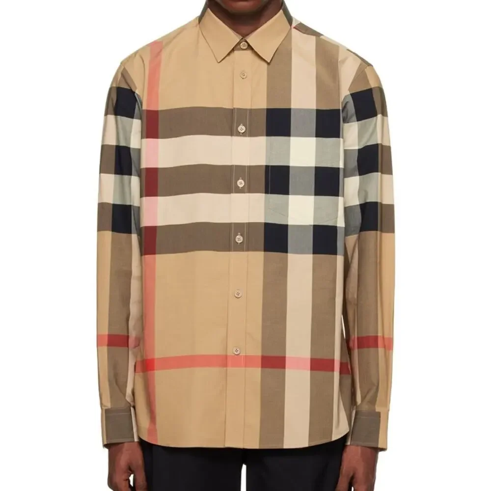 Burberry brand new men's check print shirt S - Picture 1 of 9